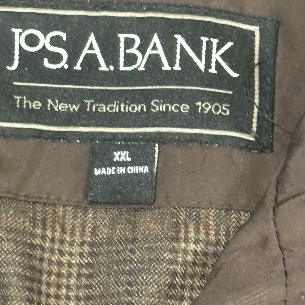 Jos. A. Bank Men's Quilted Vest, Full-Zip Size XXL Brown - Picture 8 of 12